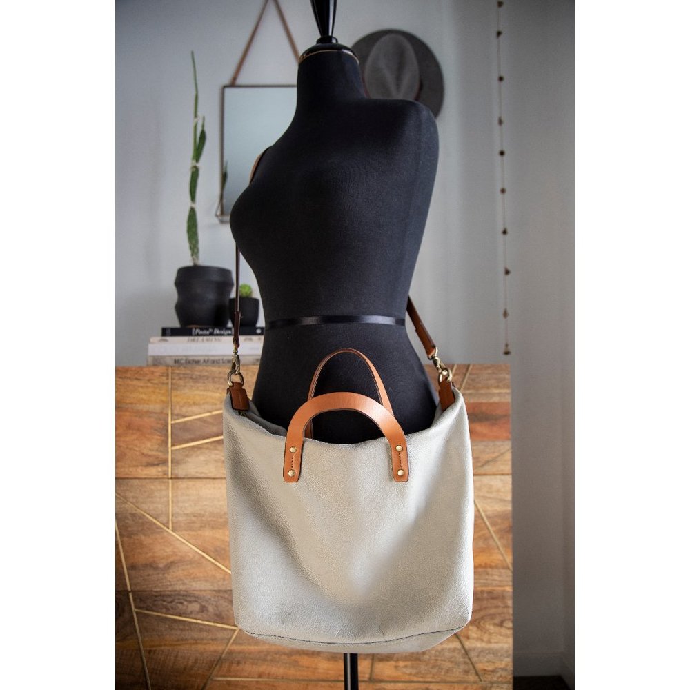 Grey Leather Purse